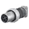 Hubbell Wiring Device-Kellems Pin & Sleeve Plug, 101 A, 600V AC, Single Phase, 3 Pole, Style 2 Grounding, Black, Gray, NEMA 4X HBL4100PS2WR - alternate 2