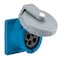 Hubbell Wiring Device-Kellems Watertight Pin & Sleeve Receptacle, 100 A, 250V AC, Single Phase, 3 Pole, IEC Grounding, Blue HBL4100R9W - alternate 3