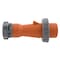 Hubbell Wiring Device-Kellems Watertight Pin & Sleeve Plug, 30 A, 125/250V AC, Single Phase, 3 Pole, IEC Grounding, Orange HBL430P12W - alternate 2