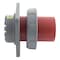 Hubbell Wiring Device-Kellems Watertight Pin & Sleeve Inlet, 60 A, 480V AC, Three Phase, 3 Pole, IEC Grounding, Red HBL460B7W - alternate 2