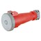 Hubbell Wiring Device-Kellems Watertight Pin & Sleeve Connector, 60 A, 480V AC, Three Phase, 3 Pole, IEC Grounding, Red, NEMA 4X HBL460C7W - alternate 2