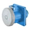 Hubbell Wiring Device-Kellems Watertight Pin & Sleeve Receptacle, 20 A, 250V AC, Three Phase, 3 Pole, IEC Grounding, Blue, NEMA 4X HBL420R9W - alternate 2