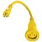 Hubbell Wiring Device-Kellems Power Strip, Marine, Molded, Straight, L5-30R, 5-15P, 2 ft., Yellow HBL61CM22 - alternate 2