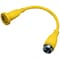 Hubbell Wiring Device-Kellems Power Strip, Marine, Molded, Straight, L5-30R, L5-50P/CS6361C, 2.1 ft., Yellow HBL61CM55 - alternate 2