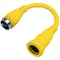 Hubbell Wiring Device-Kellems Power Strip, Marine, Molded, Straight, L14-50P/CS6365C, 2.1 ft., Yellow HBL61CM72 - alternate 2
