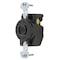 Hubbell Wiring Device-Kellems Locking Receptacle, L2-20R, 20 A, 250V AC, Single Phase, 2 Pole, Flush Mount, Screw Terminals HBL7210B - alternate 2