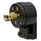 Hubbell Wiring Device-Kellems Midget Locking Plug, ML2-15P, 15 A, 125V AC, Single Phase, 2 Pole, Screw Terminals, Black HBL7570 - alternate 2