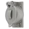 Hubbell Wiring Device-Kellems 1 -Gang Vertical Weatherproof Cover, 2-27/32" W, 4-9/16" H HBL7770 - alternate 3