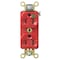 Hubbell Wiring Device-Kellems Straight Blade Receptacle, 5-15R, 15 A, 125V AC, 2 Pole, 3 Wire, Flush Mount, Grounded HBL8200ILR - alternate 2