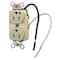 Hubbell Wiring Device-Kellems Straight Blade Receptacle, 5-15R, 15 A, 125V AC, 2 Pole, 3 Wire, Flush Mount, Single, Ivory HBL8200SGIA - alternate 3