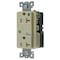 Hubbell Wiring Device-Kellems Straight Blade Receptacle, 5-20R, 20 A, 125V AC, 2 Pole, 3 Wire, Flush Mount, Grounded HBL8362ISA - alternate 2
