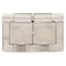 Hubbell Wiring Device-Kellems Weatherproof Wall Plate, Number of Gangs: 1-Gang Stainless Steel, Brushed Finish, Silver HBLSS84X - alternate 3