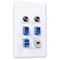 Hubbell Premise Wiring Wall Plate, 6 Port IFP16GY - alternate 2