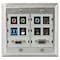 Hubbell Premise Wiring IStation Plate, Gray, 6U IMSS2 - alternate 2