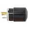 Hubbell Wiring Device-Kellems Watertight Locking Plug, L5-30P, 30 A, 125V AC, Single Phase, 2 Pole, Screw Terminals, Black, White L530P - alternate 5