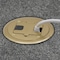 Hubbell Wiring Device-Kellems Electrical Box Cover, Round, Brass RF406BR - alternate 2