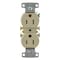 Hubbell Wiring Device-Kellems Straight Blade Receptacle, 5-15R, 15 A, 125V AC, 2 Pole, 3 Wire, Flush Mount, Self-Grounded RR15SITR - alternate 4