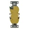 Hubbell Wiring Device-Kellems Straight Blade Receptacle, 5-15R, 15 A, 125V AC, 2 Pole, 3 Wire, Flush Mount, Self-Grounded RR15STR - alternate 4