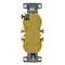 Hubbell Wiring Device-Kellems Straight Blade Receptacle, 5-15R, 15 A, 125V AC, 2 Pole, 3 Wire, Flush Mount, Self-Grounded RR15SWTR - alternate 2