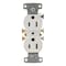 Hubbell Wiring Device-Kellems Straight Blade Receptacle, 5-15R, 15 A, 125V AC, 2 Pole, 3 Wire, Flush Mount, Grounded RR15W - alternate 3