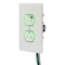 Hubbell Straight Blade Receptacle, 5-15R, 15 A, 125V AC, 2 Pole, 3 Wire, Flush Mount, Grounded SNAP8200WLTR - alternate 3