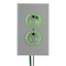 Hubbell Straight Blade Receptacle, 5-20R, 20 A, 125V AC, 2 Pole, 3 Wire, Flush Mount, Grounded SNAP8300GYLTR - alternate 3