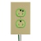 Hubbell Straight Blade Receptacle, 5-20R, 20 A, 125V AC, 2 Pole, 3 Wire, Flush Mount, Grounded SNAP8300ILTR - alternate 2
