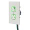 Hubbell Straight Blade Receptacle, 5-15R, 20 A, 125V AC, 2 Pole, 3 Wire, Flush Mount, Grounded SNAP8300WLTR - alternate 2