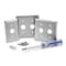 Hubbell Wiring Device-Kellems Security Opening Wall Plates and Box Cover, Number of Gangs: 1 Stainless Steel, Brushed Finish SS12RKLM - alternate 2