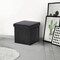Seville Classics Ottoman, Foldable Storage, Charcoal Gray WEB256 - alternate 2