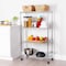 Seville Classics Steel Wire Shelf, 4 Tier, 4 Casters WEB674 - alternate 2