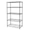 Seville Classics Steel Wire Shelving, 5 Tier, 4 Steel Poles WEB675 - alternate 1