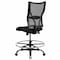 Flash Furniture Drafting Chair Mesh Draft Chair, 400 lb., Black, 20" to 26" Height, Mesh, Black WL-5029SYG-D-GG - alternate 2