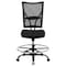 Flash Furniture Drafting Chair Mesh Draft Chair, 400 lb., Black, 20" to 26" Height, Mesh, Black WL-5029SYG-D-GG - alternate 4