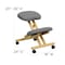 Flash Furniture Mobile Wood Kneeler Chair, Gray WL-SB-101-GG - alternate 4