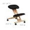 Flash Furniture Mobile Wood Kneeler Chair, Black WL-SB-210-GG - alternate 5