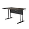 Correll Rectangle Computer or Training Desk Height Work Station, High Pressure Laminate Top, Walnut WS3048-01 - alternate 3