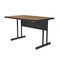 Correll Rectangle Computer or Training Desk Height Work Station, High Pressure Laminate Top, Medium Oak WS3048-06 - alternate 3
