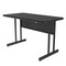 Correll Rectangle Computer or Training Desk Height Work Station, 30" W, 48" L, 29" H, Black Granite WS3048-07 - alternate 3