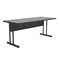 Correll Rectangle Computer or Training Desk Height Work Station, 30" W, 60" L, 29" H, Gray Granite WS3060-15 - alternate 3