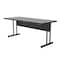 Correll Rectangle Computer or Training Desk Height Work Station, 30" W, 60" L, 29" H, Gray Granite WS3060-15 - alternate 5