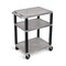 Luxor AV Cart, Three Shelves and Black Legs, 34"H WT34GYE-B - alternate 2