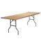 Flash Furniture Rectangle Folding Table, Wood Top, Wood Grain XA-3096-BIRCH-M-GG - alternate 3