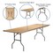 Flash Furniture Rectangle Folding Table, Wood Top, Wood Grain XA-3096-BIRCH-M-GG - alternate 7
