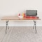 Flash Furniture Rectangle Folding Table , Wood Top, Natural XA-3672-P-GG