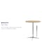 Flash Furniture Round Pub Table w/2 Columns, Rnd, Brchwd Top, 36", Wood Top, Wood Grain XA-36-COTA-GG - alternate 19