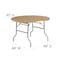 Flash Furniture Round Folding Table, Wood Top, Wood Grain XA-48-BIRCH-M-GG - alternate 2