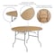 Flash Furniture Round Folding Table, Wood Top, Wood Grain XA-48-BIRCH-M-GG - alternate 4