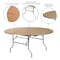 Flash Furniture Round Folding Table, 66" W, 66" L, 30" H, Wood Top, Wood Grain XA-66-BIRCH-M-GG - alternate 2