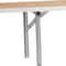 Flash Furniture Rectangle Bar Top Riser, 72"X12"X12", Wood Top, Wood Grain XA-72-RS-GG - alternate 7
